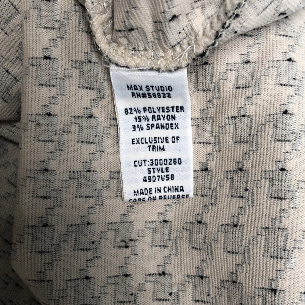 Max Studio Size Medium Houndstooth Print Dress - image 8